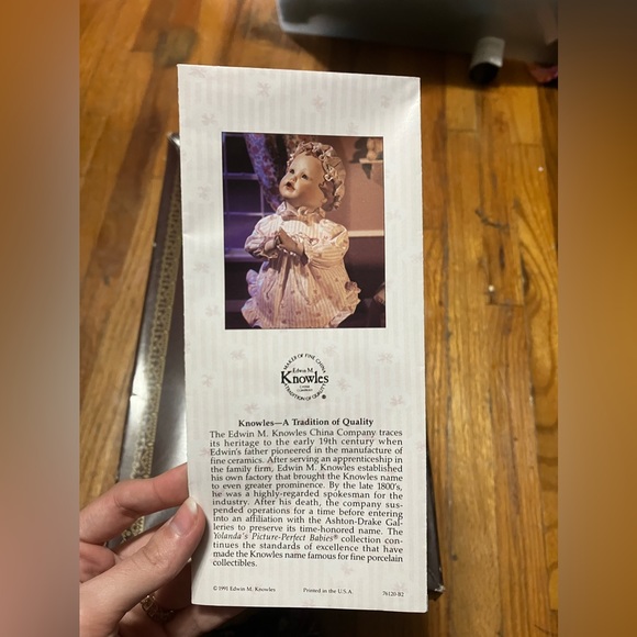 Yolanda’s Picture-Perfect Babies, “Emily” Porcelain Doll - Picture 4 of 9